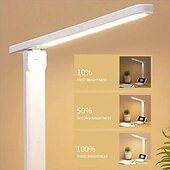 abordables Lampes de bureau-lampe de table pliante lecture usb tactile dimmable protection des yeux lampe de bureau led chambre étudiant lecture veilleuse 3 couleurs lampe de bureau à intensité variable en continu tactile
