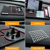お買い得  車載ホルダー-シリコン製 車用滑り止めマット オートフォンホルダー 滑り止め 粘着性 滑り止め ダッシュフォンマウント 駐車番号カード 車用パッド マット ガジェット