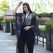 cheap Shawls-Shawls Women&#039;s Wrap Elegant Bridal Sleeveless Polyester Wedding Wraps With Pure Color For Party Spring &amp; Summer
