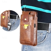 ieftine geanta universala pentru telefon-husă cu buclă pentru telefon mobil pentru bărbați, curea, geantă de talie, poșetă din piele pu, portofel pentru telefon, centură de epocă, teacă de protecție a telefonului mobil