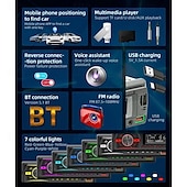 お買い得  車用Bluetoothキット/ハンズフリー-カーシステム シングル MP3 プレーヤー 内蔵 USB 1.5A 充電カード リーダー AUX FM ラジオ 音声アシスタント オートステレオ