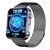 abordables Relojes inteligentes-F300 reloj inteligente para exteriores para hombres, reloj inteligente con llamada bluetooth para android ios ip67, relojes deportivos impermeables para fitness y música