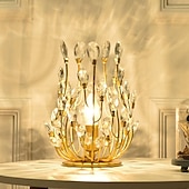 levne noční lampa-led stolní lampa 5w teplá bílá vintage design křišťálová stolní světla dekorativní ložnice kancelář 110-240v