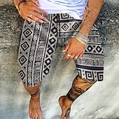 baratos Retro Vintage &amp; Ética-Homens Grade / xadrez Estampa Geométrica Calção Justo de Natação Shorts de Natação Bermuda de Surf Cintura Média Vintage Moda Designer Casual Diário Feriado Bolsos Com Cordão Cintura elástica Designer
