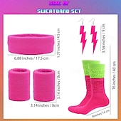 economico Outfit-Retrò Vintage Disco Anni '80 Abiti Tutu Marsupio Regina Ragazza da festa degli anni '80 Costume Per donna Mascherata Addio al Nubilato Parata dell'Orgoglio Mese dell'orgoglio Adulti Braccialetto