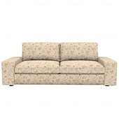abordables Housse de canapé-Housse de canapé 100% coton en couleur florale matelassée