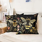 billige dyrestil-sommerbier dekorative kasteputetrekk 1stk mykt firkantet putetrekk putetrekk til soverom stue sofa sofastol