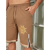 olcso Ünnep-Férfi Nap Grafikai nyomatok Deszkás short Úszónadrágok Közepes csípő Utcai sikk Hawaii Dizájn Hétköznapi Napi Szabadság Cipzár Zseb Rugalmas derék Tervező Ruházat