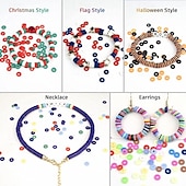 6000個の粘土ビーズ、柔らかいセラミックピース、柔らかいセラミックビーズ、手作りジュエリーブレスレット、DIYアクセサリー お買い得  Acessórios para festa-6000個の粘土ビーズ、柔らかいセラミックピース、柔らかいセラミックビーズ、手作りジュエリーブレスレット、DIYアクセサリー