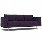 baratos Cobertura de Sofa-Capa de Sofá em Veludo Cor Sólida Capas Acolchoadas em Veludo