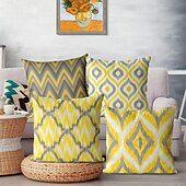cheap Boho Style-Bohemian Decorative Toss Pillows Cover 4PC Soft Square Cushion Case Pillowcase for Bedroom Livingroom Sofa Couch Chair