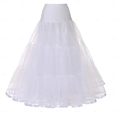 abordables enagua-1950s Princesa Hasta el Tobillo Enagua Debajo de la falda Falda de tul Corte A Mujer Rendimiento Boda Invitado a la boda Adulto Falda