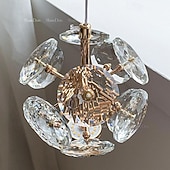 abordables Éclairages pour îlot-Plafonnier suspendu applique murale crystra LED éclairage suspendu en verre plafonniers modernes raccord globe en verre lumières suspendues lustre décoration pour salon salle à manger cuisine îlot