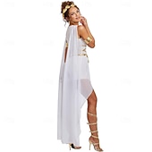 economico Antica Roma e antico Egitto-Retrò Vintage Grecia antica Antica Roma Vestito Costume Cosplay Abiti Venere Dee greche Costume Per donna Notte di Valpurga Halloween Carnevale Mascherata Festa / Sera Addio al Nubilato Adulti Vestito