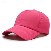 economico Cappellino da baseball da uomo-Per uomo Cappellino da baseball Cappello da sole Cappello da camionista Bianco Kaki Poliestere Di tendenza Informale Strada Giornaliero Liscio Regolabile Crema solare Traspirante