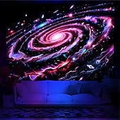 Χαμηλού Κόστους Μαύρισμα ταπετσαρία-blacklight ταπετσαρία uv αντιδραστική λάμψη στη σκοτεινή λάμψη πάρτι νέον διαστημικό σύμπαν φύση ψυχεδελική trippy ομιχλώδης κρεμαστή ταπισερί τοίχου τοιχογραφία για κρεβατοκάμαρα σαλονιού