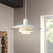cheap Pendant Lights-LED Pendant Light  Kitchen Island Pendant Lamp 1-Light 30/38 cm Single Design  E27 Metal Painted Finishes Modern Nordic Style Bedroom Office 110-240V
