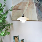 economico Luci a sospensione-lampada a sospensione a led isola della cucina lampada a sospensione 1 luce 28,5 cm design singolo e27 finiture verniciate in metallo moderno camera da letto in stile nordico caffè 110-240v