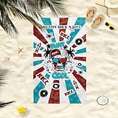 economico set di asciugamani da spiaggia-telo mare oversize 100% microfibra 35&quot;x70&quot;, telo mare grande per adolescenti e adulti, asciugatura rapida, assorbente, morbido, versatile per viaggi, bagno e piscina, regalo per le vacanze 160x80 cm