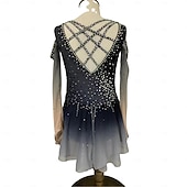 halpa Taitoluistelupuvut-Taitoluistelupuku Naisten Tyttöjen Luistimet Hameet Tumman harmaa Peukalonreikä solmuvärikuviot Silmukka Spandex Elastinen Kouluts Harjoittelu Ammattilainen Luisteluasu Pidä lämpimänä Klassinen