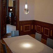 cheap Pendant Lights-LED Pendant Light Glass Ball 1-Light 15 cm Suspension Luminaire Modern Minimalist Creative Personality Meteor Shower Pendant Lamp Bedroom Dining Room 110-240V