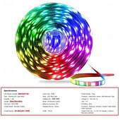 お買い得  リモコンコントロール-RGB LED ストリップ ライト キット 10-40 メートル (32.8-130 フィート) フレキシブル LED ライト ストリップ 5050 RGB SMD LED IR 44 キー コントローラー、インストール パッケージおよび 12V アダプター キット付き