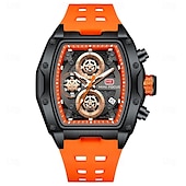 cheap Quartz Watches-MINI FOCUS Men Quartz Watch Outdoor Fashion Casual Wristwatch Luminous Calendar Waterproof Decoration Silicone Gel Watch