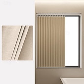 voordelige Deurgordijnen-verticale zonwering waterdichte lamellenstof thermisch geïsoleerd energiebesparende uv-bescherming decoratie verticale jaloezieën