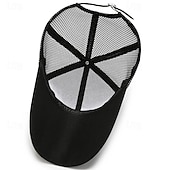 abordables Gorra de béisbol para hombre-Hombre Gorra de Béisbol Sombrero para el sol Sombrero del camionero Gorra de malla Negro Blanco Poliéster Parte posterior de malla Moda Casual Calle Diario Letra Ajustable Filtro Solar Transpirable