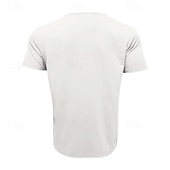 cheap Basic T shirts-Men's T Shirt Tee Short Sleeve Shirt Tee Top Short Sleeve V Neck Spring &amp; Summer Plain Fashion Designer Basic Front Pocket Vacation Street Going out Black White Blue Top Tee for Men