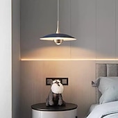 cheap Island Lights-LED Pendant Light Flying Saucer Decorative Light 1-Light 28cm Modern Nordic Style Bedroom Dining Room 110-240V