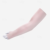 ieftine Αξεσουάρ Τρεξίματος-1 pereche Cizme pentru ciclism Mâneci Armwarmers Mâneci pentru răcire cu protecție solară UV Culoare solidă Respirabilitate Elastic Bicicletă Negru Alb Mov Mătase de Gheață pentru Pentru femei Adulți