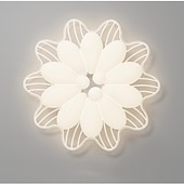 お買い得  シーリングライト-モダンなアクリル天井ランプ、調光可能、54cm LEDフラワーデザイン、調節可能なライトブランチシャンデリア、埋め込み設置シャンデリアランプ、リビングルーム、寝室、レストランに最適