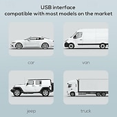 お買い得  車用消臭・芳香剤-ターボ高風車両シートクーリングファン - USBプラグ、効率的な冷却のための背もたれクッションデザイン