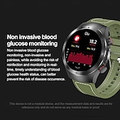 cheap Smart Wristbands-696 E800 Smart Watch 1.49 inch Smart Band Fitness Bracelet Bluetooth ECG+PPG Temperature Monitoring Pedometer Compatible with Android iOS Men Hands-Free Calls Message Reminder IP 67 46mm Watch Case