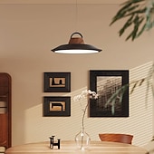 cheap Drum &amp; Cone Design-LED Pendant Light 3-Color Light 40cm 1-Light Vintage Industrial Metal Contemporary Modern Style CE Certified Dining Room Bedroom 110-240V