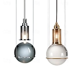 cheap Pendant Lights-LED Pendant Light Glass Ball 1-Light 15 cm Suspension Luminaire Modern Minimalist Creative Personality Meteor Shower Pendant Lamp Bedroom Dining Room 110-240V