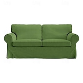 cheap Sofa Cover-2 Seat Sofa Cover or  2 Seat Sofa Bed Cover with Cushion Covers and Backrest Covers For Ektorp Couch Slipcover Washable Furniture Protector  LITB PRIME cover Ektcover