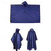 cheap Outdoor Jackets-Unisex Hiking Raincoat Outdoor 3 In 1 Waterproof Lightweight Rip-resistant Hiking Outfits Hiking Clothes Spring Autumn / Fall Hoodie Raincoat Rain Poncho PU Leather Solid Color Black Yellow Pink