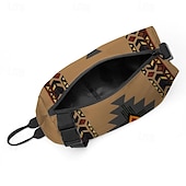 cheap Handbag &amp; Totes-Men&#039;s Crossbody Bag Shoulder Bag Chest Bag Polyester Outdoor Daily Holiday Zipper Print Large Capacity Lightweight Multi Carry National Totem Earth Yellow Grey