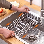 economico Stoccaggio cucina-1pc scolapiatti per lavello da cucina cestello di scarico per lavello per verdure portafiltro per lavaggio verdure portaoggetti per lavastoviglie scolapiatti estraibile regolabile dimensione opzionale