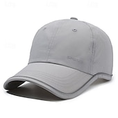 economico Cappellino da baseball da uomo-Per uomo Cappellino da baseball Cappello da sole Cappello da camionista Nero Bianco Poliestere Di tendenza Informale Strada Giornaliero Alfabetico Regolabile Crema solare Traspirante Asciugatura