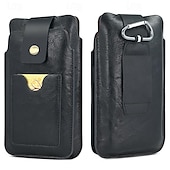 ieftine geanta universala pentru telefon-husă cu buclă pentru telefon mobil pentru bărbați, curea, geantă de talie, poșetă din piele pu, portofel pentru telefon, centură de epocă, teacă de protecție a telefonului mobil