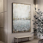 voordelige Olieverfschilderijen-minimalistisch abstract bergschilderij handgeschilderd extra groot landschap folie schilderij muur kunst grijs goud canvas schilderij op canvas grote muur kunst abstract schilderij voor woonkamer