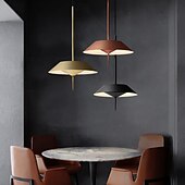 cheap Island Lights-LED Pendant Light  Kitchen Island Pendant Lamp 1-Light 30 cm Single Design Metal Painted Finishes Modern Nordic Style Bedroom Dining Room 110-240V