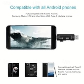 cheap Cell Phone Cables-5-in-1 Card Reader OTG Android Multi-function TF Card Reader USB Multi-in-one
