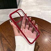 cheap iPhone Cases-Phone Case For iPhone 15 Pro Max iPhone 14 Pro Max iPhone 13 Pro Max Back Cover Transparent Shockproof TPU Acrylic
