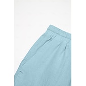 baratos Clássico-Homens Calção Shorts de verão Shorts de praia Bolsos Com Cordão Cintura elástica Tecido Conforto Ao ar livre Diário Para Noite Moda Roupa de rua Preto Branco