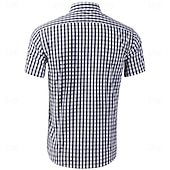 voordelige Overhemden-Oktoberfest Hemd Gingham overhemd Beiers Duits München Weiden Voor heren Doek in traditionele stijl