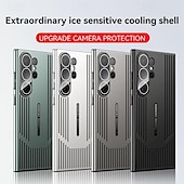 Недорогие Чехлы для Samsung-телефон Кейс для Назначение SSamsung Galaxy S24 Ultra S23 Ultra Кейс на заднюю панель Защитная пленка для объектива камеры Защита от удара броня Покрытие ПК